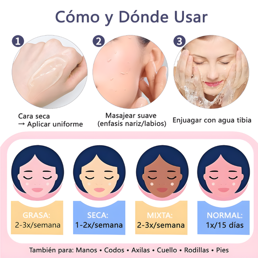 Gel Exfoliante Quarxery 50g – Elimina Impurezas y Deja Tu Piel Suave Hoy