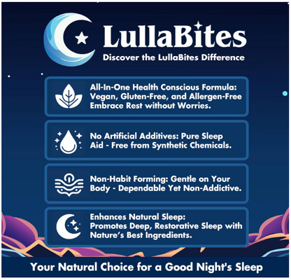 Gomas LullaBites Melatonina Dormir 60 cp